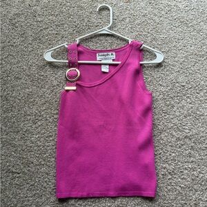 Vintage Pink Top With Buckle